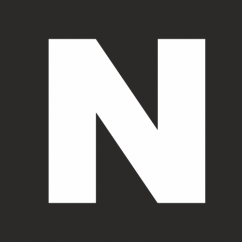 Šablona písmeno "N" vodorovné značení