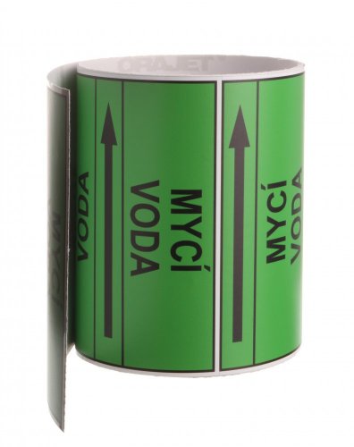 Páska na značení potrubí Signus M25 - MYCÍ VODA