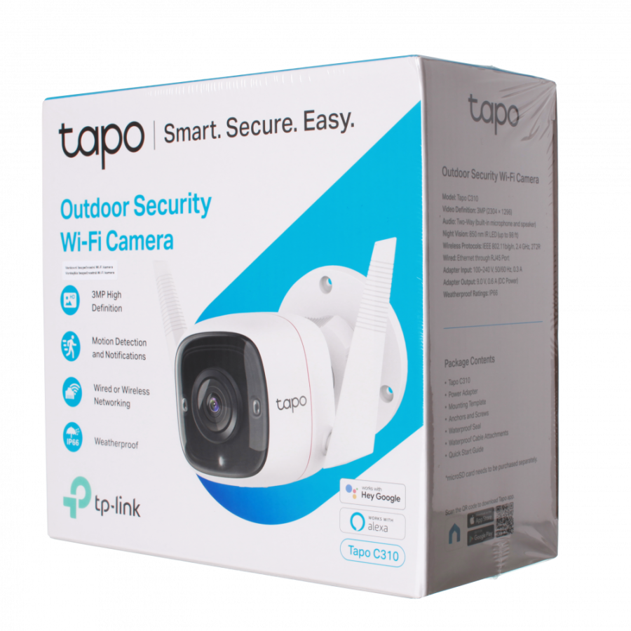 TP-LINK Tapo C310/R IP camera, outdoor - waterproof