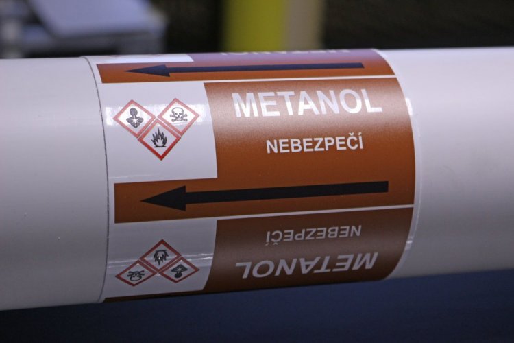 Páska na značenie potrubia Signus M25 - METANOL