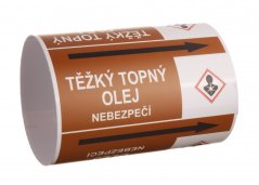 Páska na značení potrubí Signus M25 - TĚŽKÝ TOPNÝ OLEJ