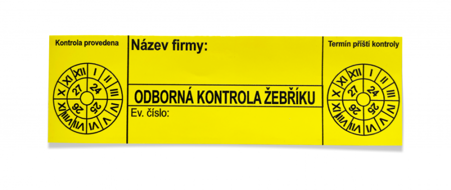 Kontrola žebříku
