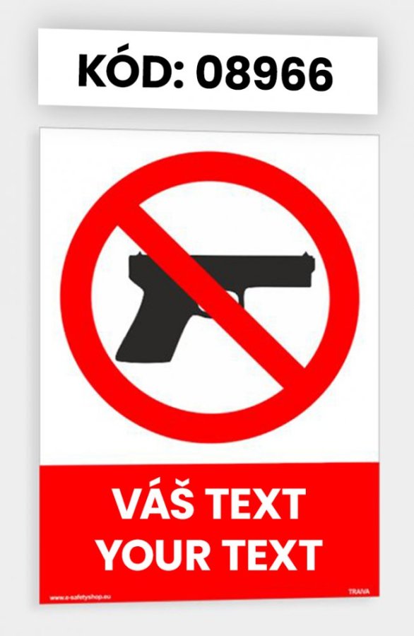 Zákazové tabulky s vlastním piktogramem i textem