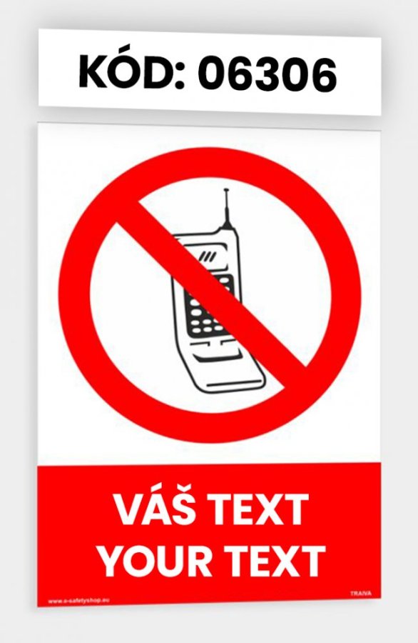 Zákazové tabuľky s vlastným piktogramom aj textom