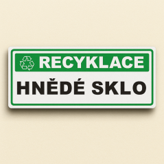 Recyklace  Hnědé sklo