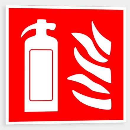 Fire extinguisher sign