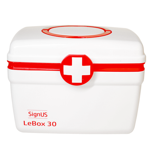 Kufříková lékárnička Signus LeBox 30 s výbavou pro domácnost