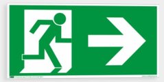 Únikový východ vpravo EN ISO 7010