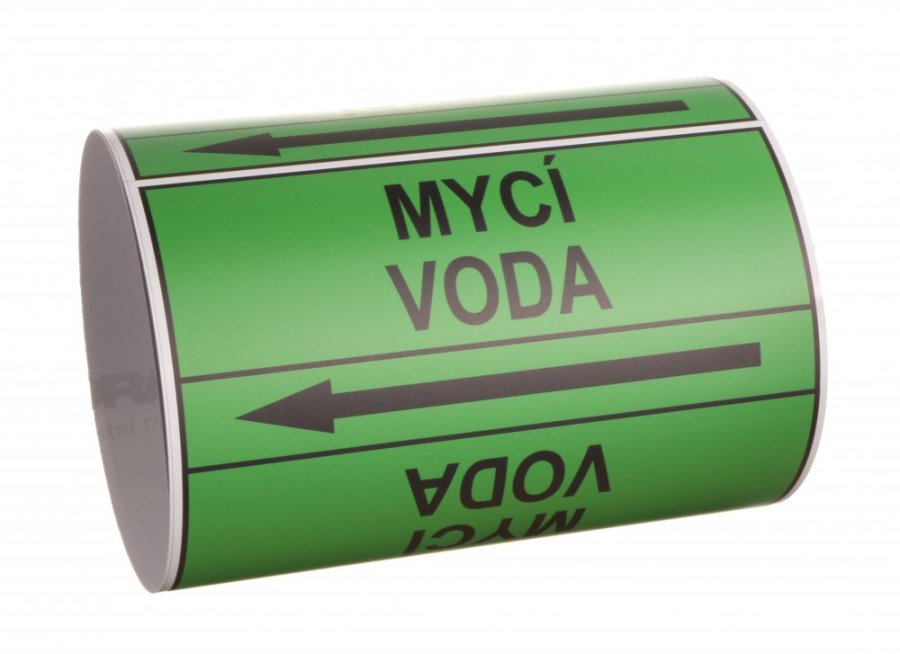 Páska na značení potrubí Signus M25 - MYCÍ VODA