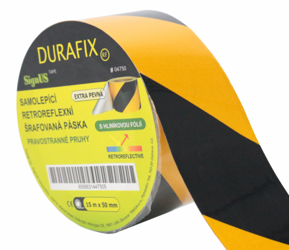 Výstražná samolepiaca páska reflexná - DURAFIX