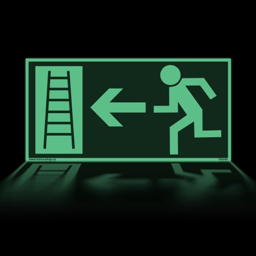 Únikový rebrík - smer vľavo