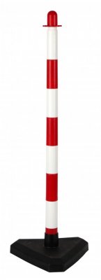 Ohraničovací mobilný stĺpik SCV90 - červenobiely, 90 cm