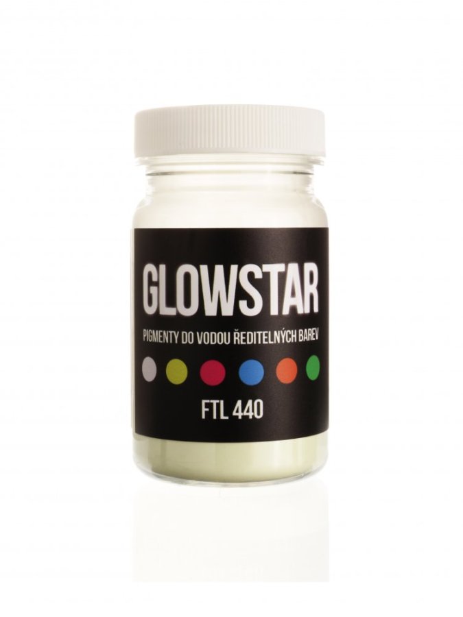 Fotoluminiscenční pigment bílý FTL 440 do vodou ředitelných barev