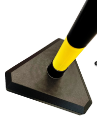 Boundary mobile post YB90 - yellow and black, 90 cm