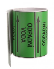 Páska na značení potrubí Signus M25 - ODPADNÍ VODA