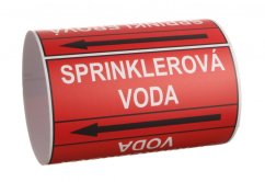 Páska na značení potrubí Signus M25 - SPRINKLEROVÁ VODA