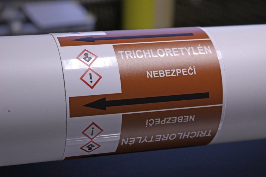 Páska na značenie potrubia Signus M25 - TRICHLORETYLÉN