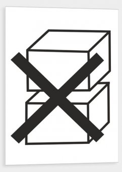 Packaging marking Do not stack - pictogram