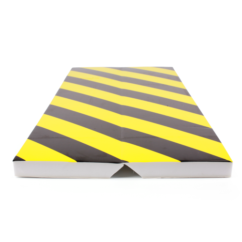 Self-adhesive yellow-black corner profile - foam