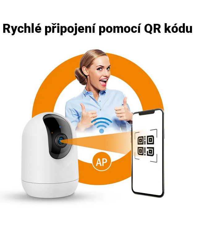 Bezpečnostní Wi-Fi kamera Signus AI-IN, 3MP, s umělou inteligencí