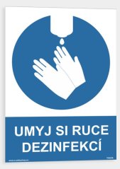 Umyj si ruce dezinfekcí
