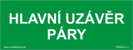 Hlavní uzávěr páry