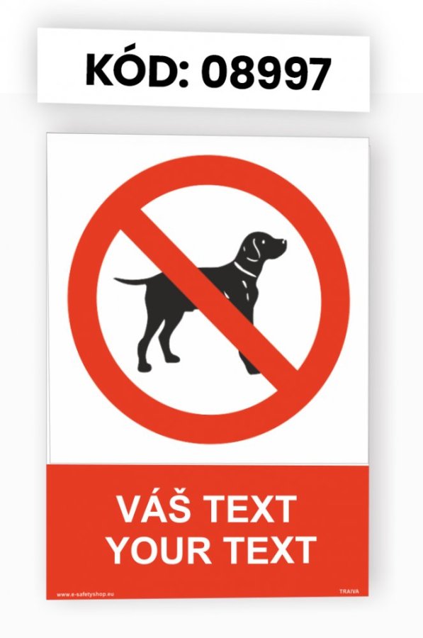 Zákazové tabulky s vlastním piktogramem i textem
