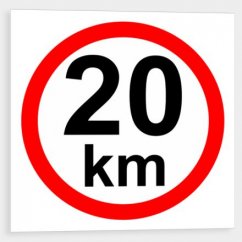 Speed limit 20 km/h