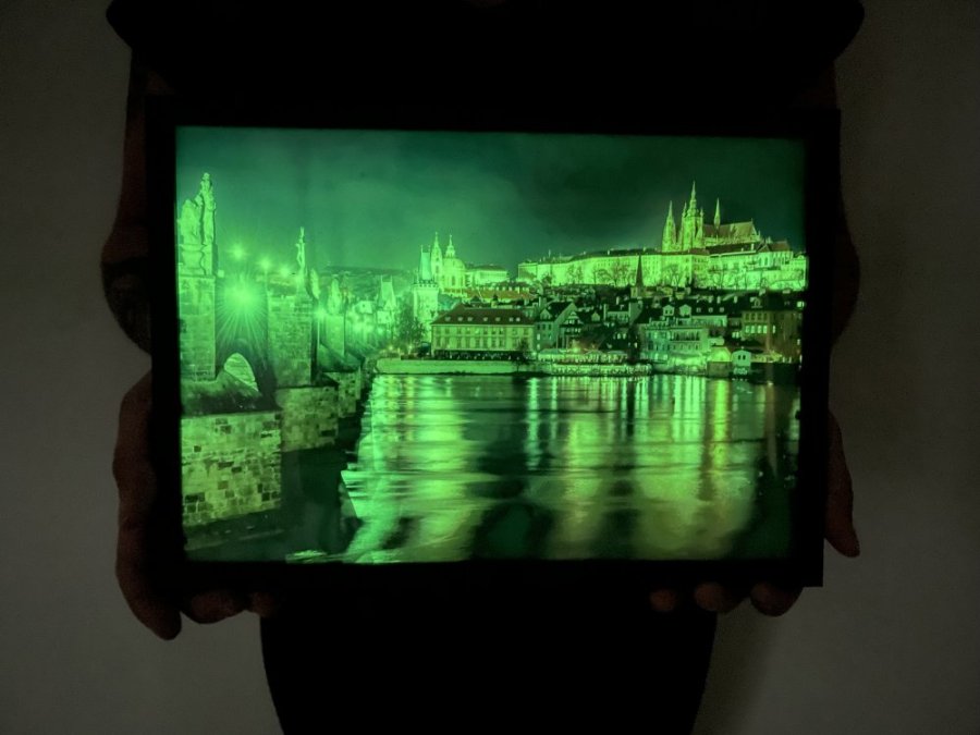 Obrázek svítící ve tmě - Praha