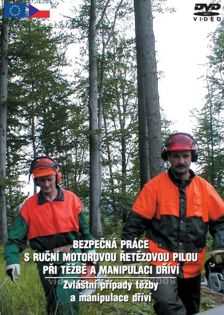 Bezpečnost práce s ruční motorovou řetězovou pilou při těžbě a manipulaci s dřevem