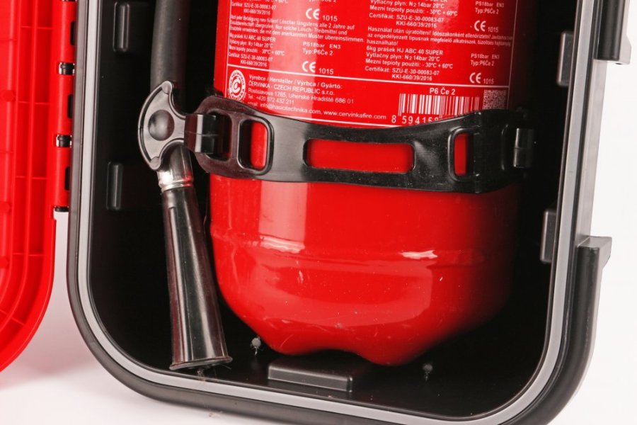 Kompaktní box na hasicí přístroj 6 kg - PVC