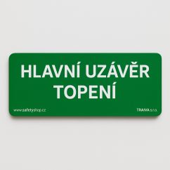 Hlavní uzávěr topení