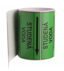 Páska na značenie potrubia Signus M25 - STUDENÁ VODA