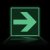 Arrow, photoluminescent