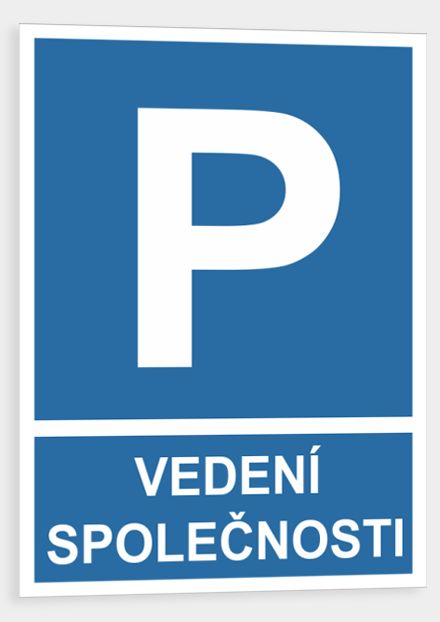 Vyhrazené parkování Vedení společnosti