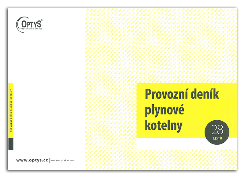 Provozní deník plynové kotelny