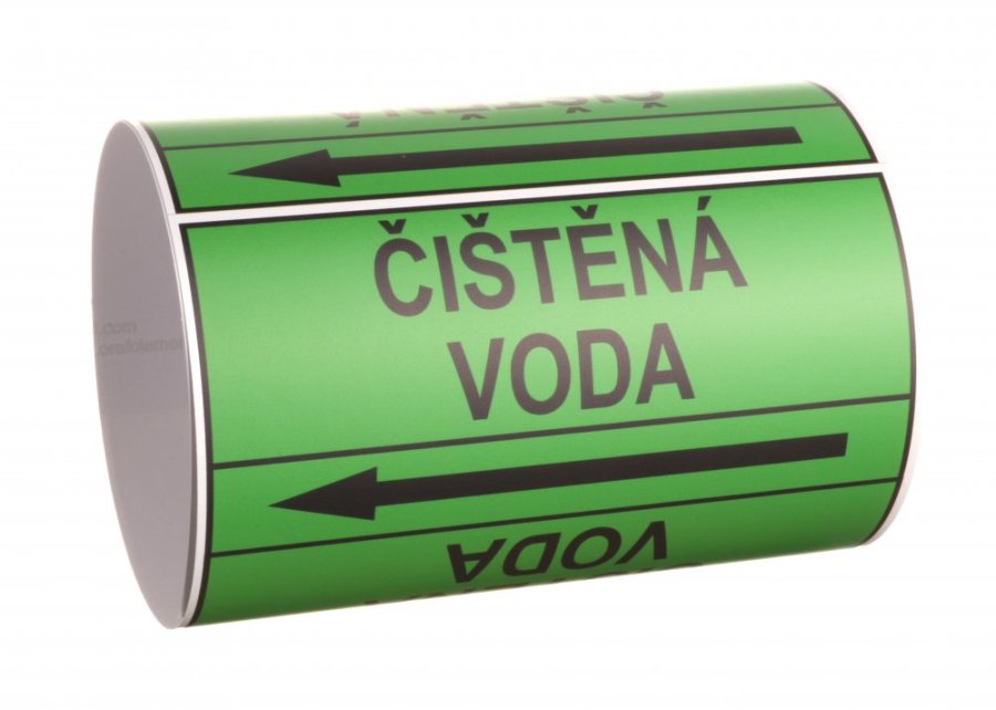 Páska na značení potrubí Signus M25 - ČIŠTĚNÁ VODA