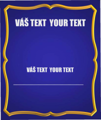 Plaketa s Vaším vlastným textom