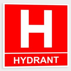 Označení hydrantu fotoluminiscenční