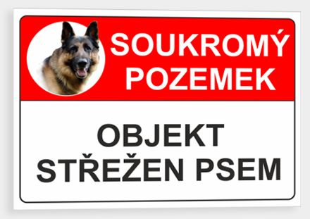 Objekt střežen psem