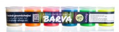 Svítící akrylová barva, sada 6 barev LumiSafe™ Hi-Glow