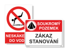 Zákazové - sezónné tabuľky