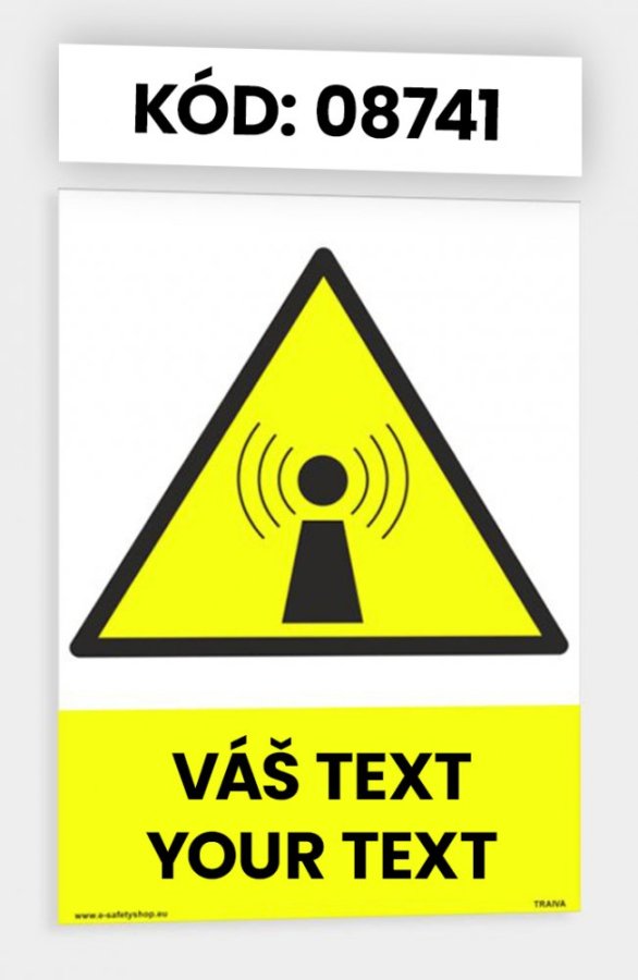 Výstražné tabulky s vlastním piktogramem i textem