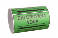 Páska na značení potrubí Signus M25 - CHLOROVANÁ VODA