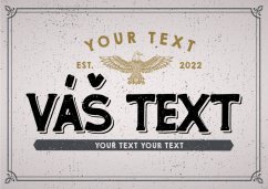 RETRO sign with your own text "Vintage"