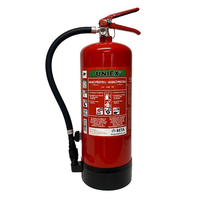 Hasicí přístroj pěnový 6L F6 UNIEX bez fluoru