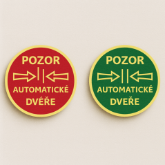 Šipky pro automaticky otevírající se dveře oboustranná