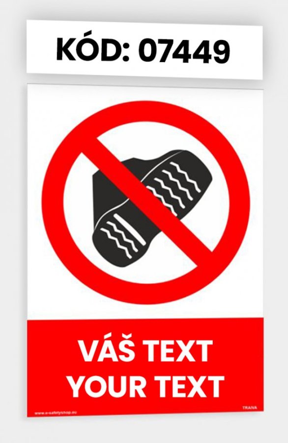 Zákazové tabulky s vlastním piktogramem i textem