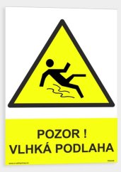 Pozor vlhká podlaha