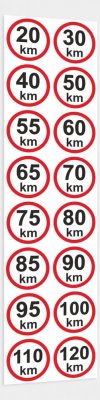 Speed ​​limit - 30 km / h retroreflective